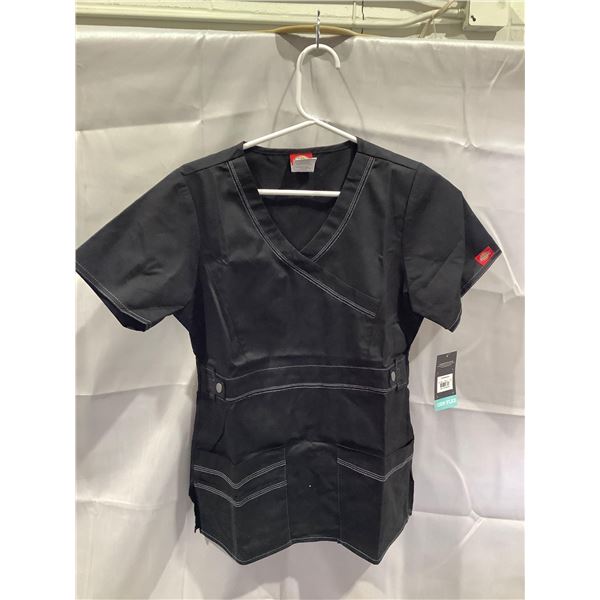 Dickies Black Scrub Top (xs)
