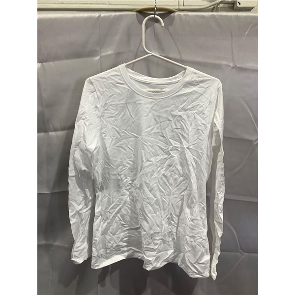 Hanes White Long Sleeve (S)