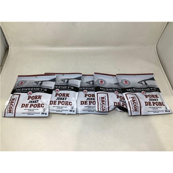 McSweenys Hickory smoked bacon Pork Jerky (5 x 80g)