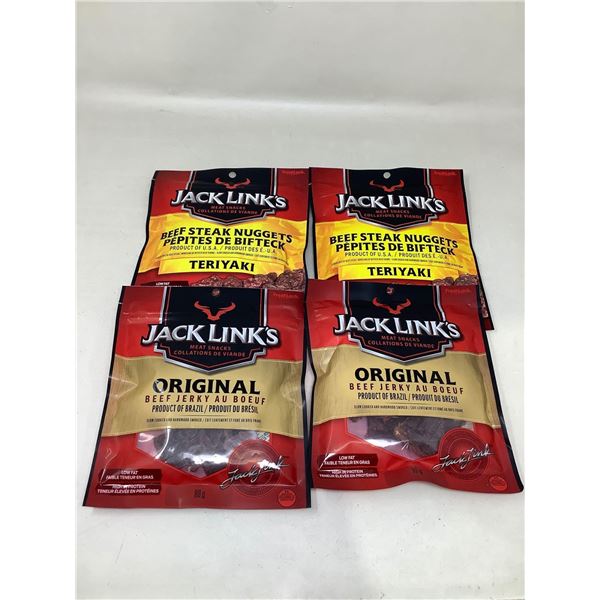 Jack Lines Beef Jerky ( 2 original, 2 Teriyaki)