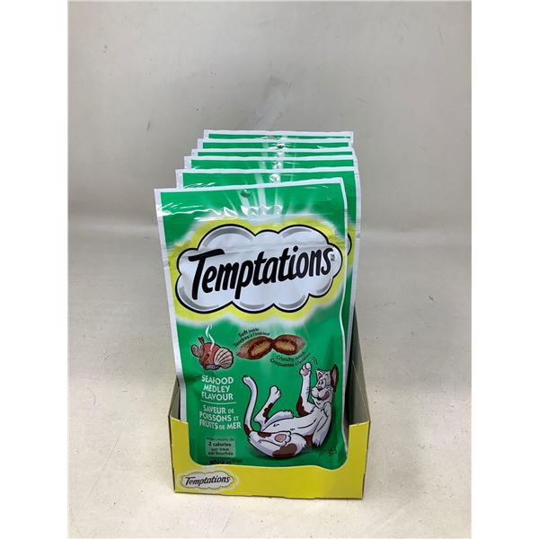 Whiskas Temptations Seafood Medley Flavour Cat Treats (6 X 85G)