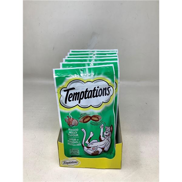 Whiskas Temptations Seafood Medley Flavour Cat Treats (6 X 85G)