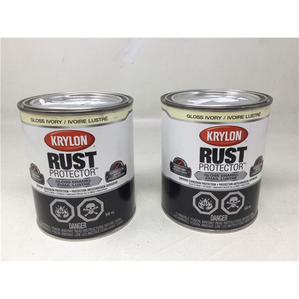 Krylon Rust Protector Gloss Ivory (2 X 946ML)