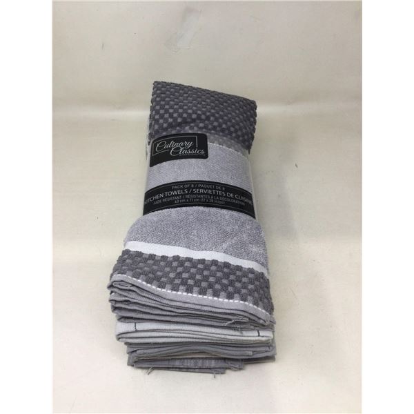 Culinary Classics Pack Of 8 Kitchen Towels (17" X 28")