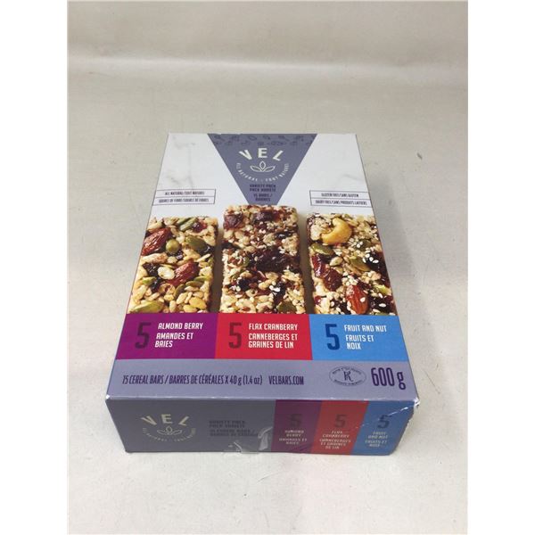 VEL All Natrural Variety Pack (15 Bars) (600G)