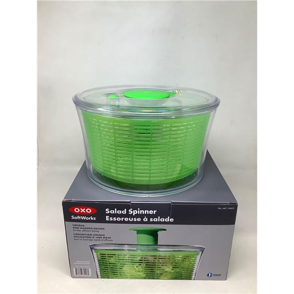 SoftWorks Salad Spinner One-Handed Design For Fast Efficient Drying