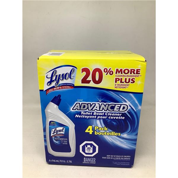 Lysol Advanced Toilet Bowl Cleaner 4 Pack (4 X 946ML)