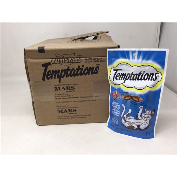 Whiskas Temptations Savoury Salmon Flavour (12 X 85G)
