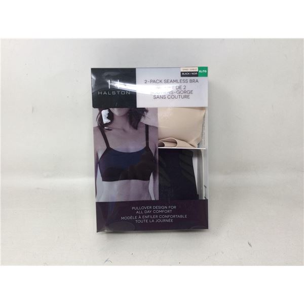 Halston 2- Pack Seamless Bra (XL)