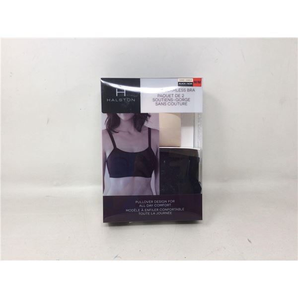 Halston 2-Pack Seamless Bra (M)