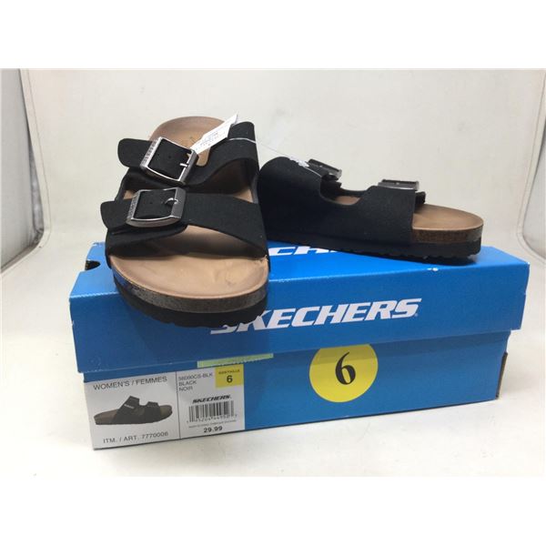 Sketchers Black Sandals (size 6)