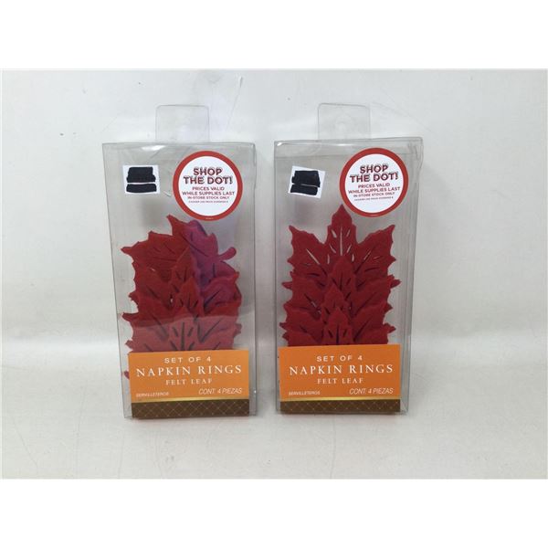 Red Felt Napkin Rings