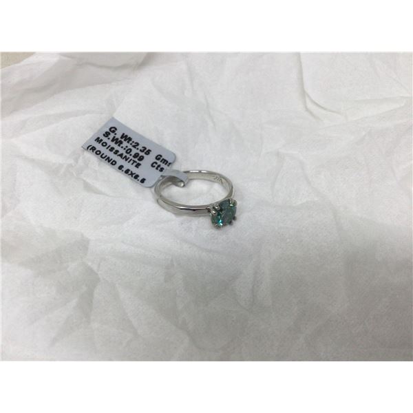 Moissanite Round Cut Ring