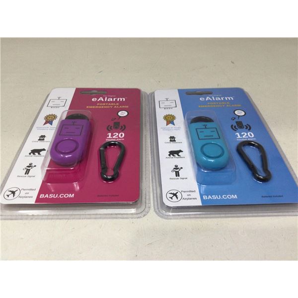 Lot of 2 eAlarm Portable Emergency Alarms