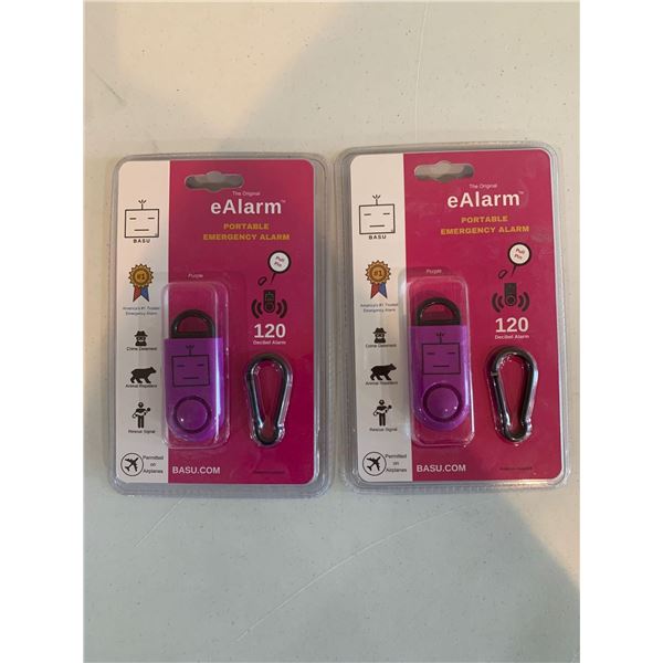 NEW Lot of 2 eAlarm Portable Emergency Alarm
