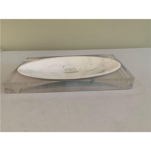 NEW  Marble Style Dish, Soap or Jewelry holder