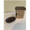 Image 1 : NEW Brown/Gold Tissue Box Cover and Soap Dish