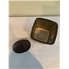 Image 2 : NEW Brown/Gold Tissue Box Cover and Soap Dish