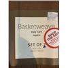 Image 2 : NEW Lot of 3 Basket Weave Easy Care Napkins