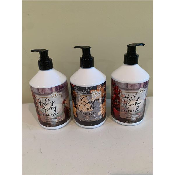 Lot of 3 Holiday Hand Soaps