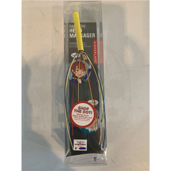 NEW Kirkland Rainbow Head Massager