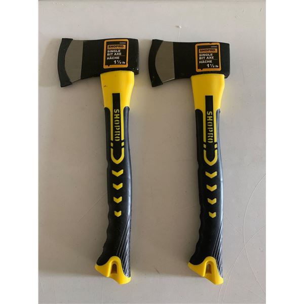 NEW Shopro Single Bit Axe 1 1/2 LBS Lot Of 2