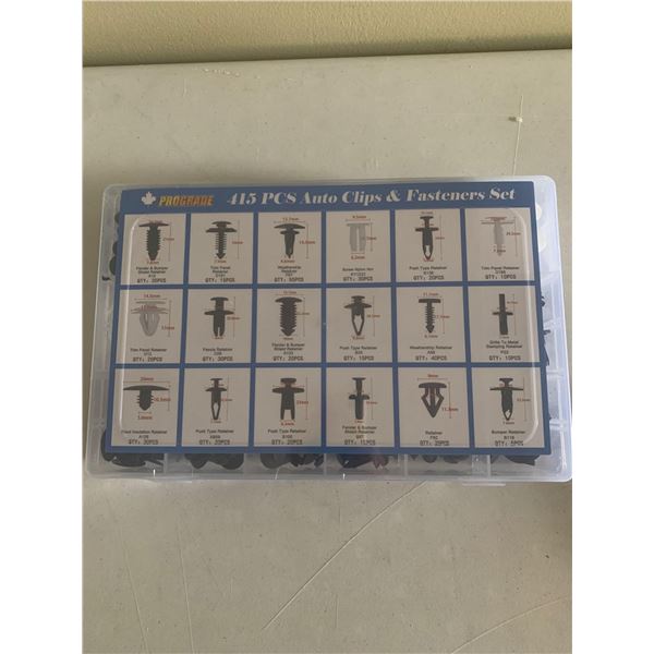 NEW Prograde 415 Piece Auto Clips & Fasteners Set