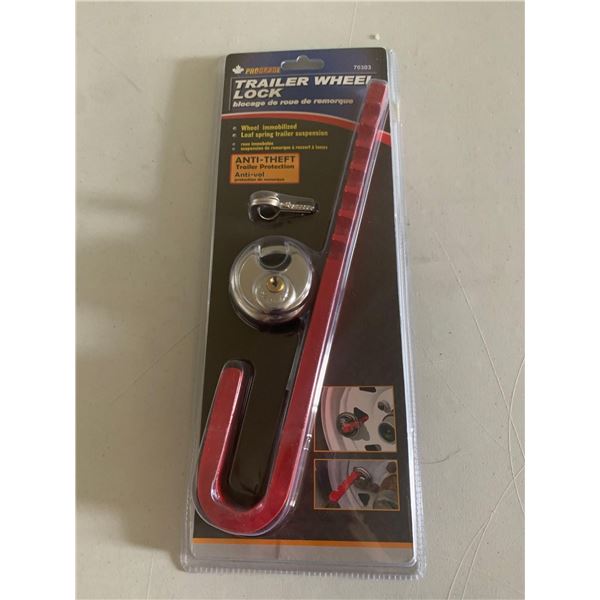 Prograde Trailer Wheel Lock W/ Anti Theft Trailer Protection