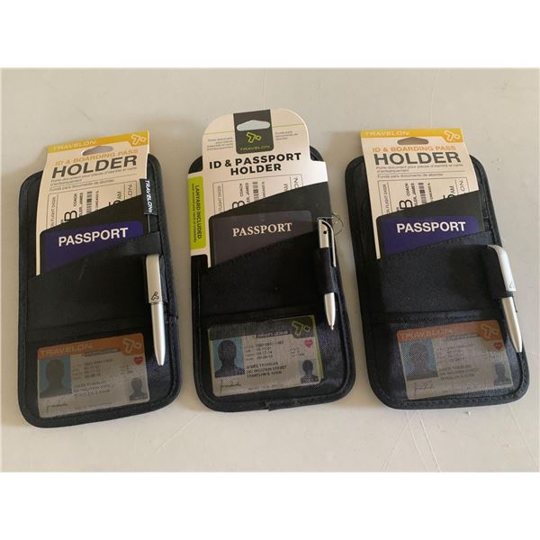 NEW ID & Passport Holder Lot Of 3