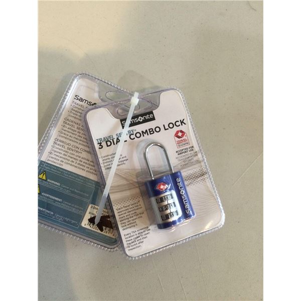 Samsonite 3 Dial Combo Lock - lot of 2