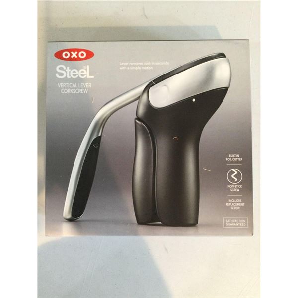 NEW Steel Vertical Lever Corkscrew