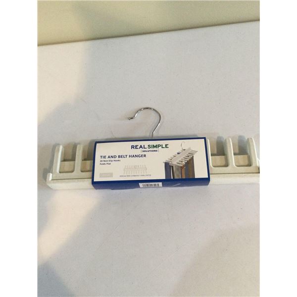 Real Simple Solutions Tie And Belt Hanger (20 Non-Slip Hooks)