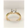 Image 3 : Ladies 14K GP 1.0 Carat Solitaire wedding engagement ring NEW size 7