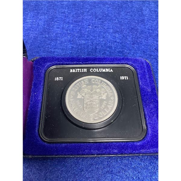 Canada 1871-1971 British Columbia Silver Dollar