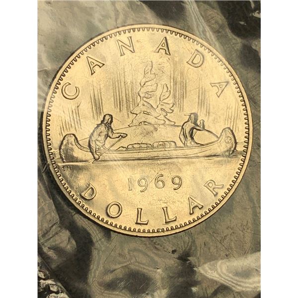 Royal Canadian Mint 1969 Sealed Proof Like dollar coin