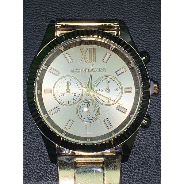 Michael Kors NEW quartz Mens Wrist watch stainless steel back chrono style