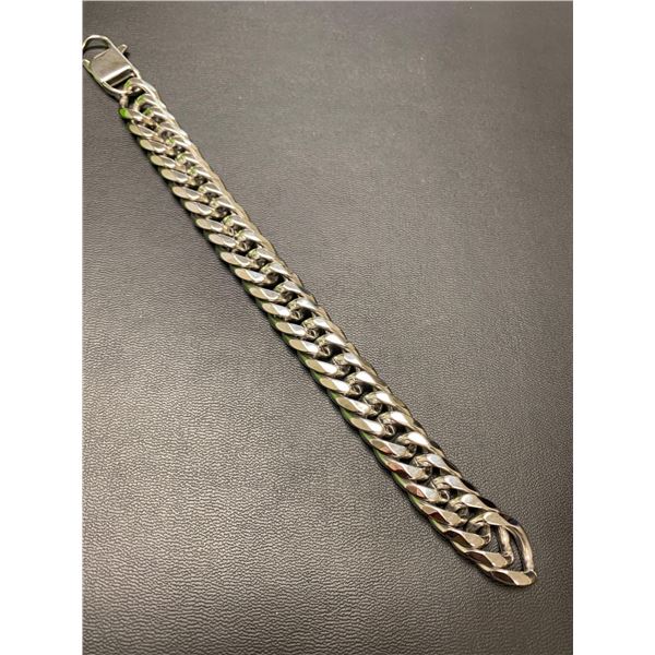 Heavy Cuban Style 315L Stainless Steel Mens 9.5 inch bracelet 16mm wide