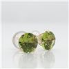 Image 3 : 10K Yellow Gold Peridot(1.2ct) Earrings (~weight 0.46g), Made in Canada, Suggested Retail Value $250