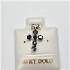 Image 1 : 10K Yellow Gold Sapphire(0.6ct) Pendant (~weight 0.7g), Made in Canada, Suggested Retail Value $300