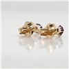 Image 4 : 14K Yellow Gold Amethyst (0.21ct) Earrings (~weight 0.45g), Made in Canada, Suggested Retail Value $