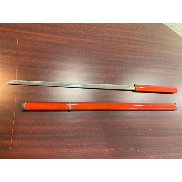 NEW Hand Crafted Katana Sword full length  28 inch high quality steel with wood handle and sheath. c