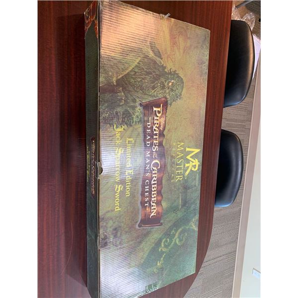 Pirates of the Caribbean Master Replicas Jack Sparrow limited edition collectible sword. NEW sealed 