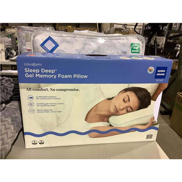 Novaform Queen Size Gel Memory Foam Pillow