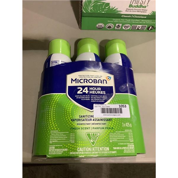 Microban Sanitizing Spray (3 x 425g)