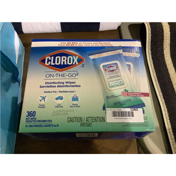 Clorox On-The-Go Disinfecting Wipes (12x30ct)