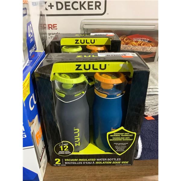 Zulu Vacuum Insulated Water Bottles 2-Pack