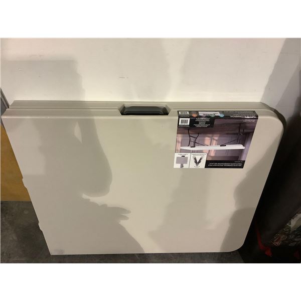 Commercial 6ft Fold-In-Half Table w/ Handle