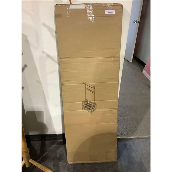 Metal Clothes Rack w/ Storage Shelf - Model: BF-719