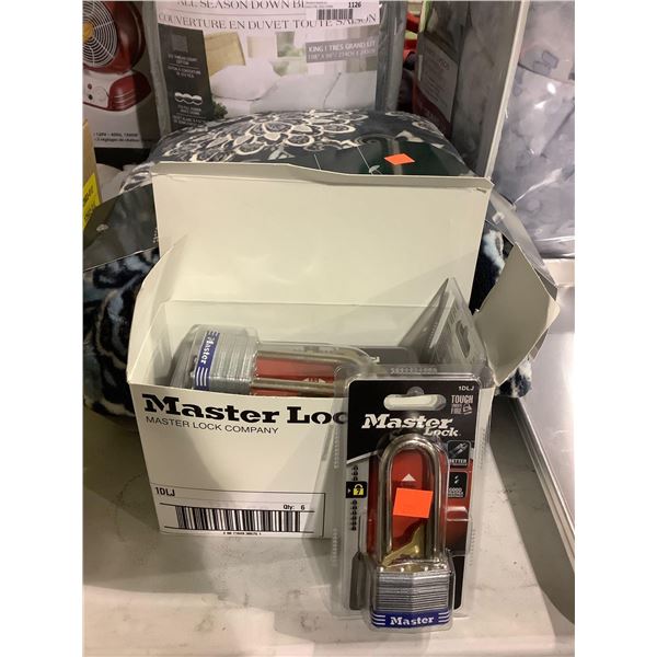 Case of 6 Master Lock Pad Locks - Model: 1DLJ
