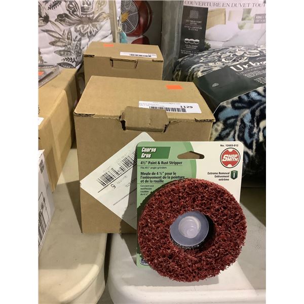 Case of 5 Shop Smith Coarse 4 1/2in Paint and Rust Strippers